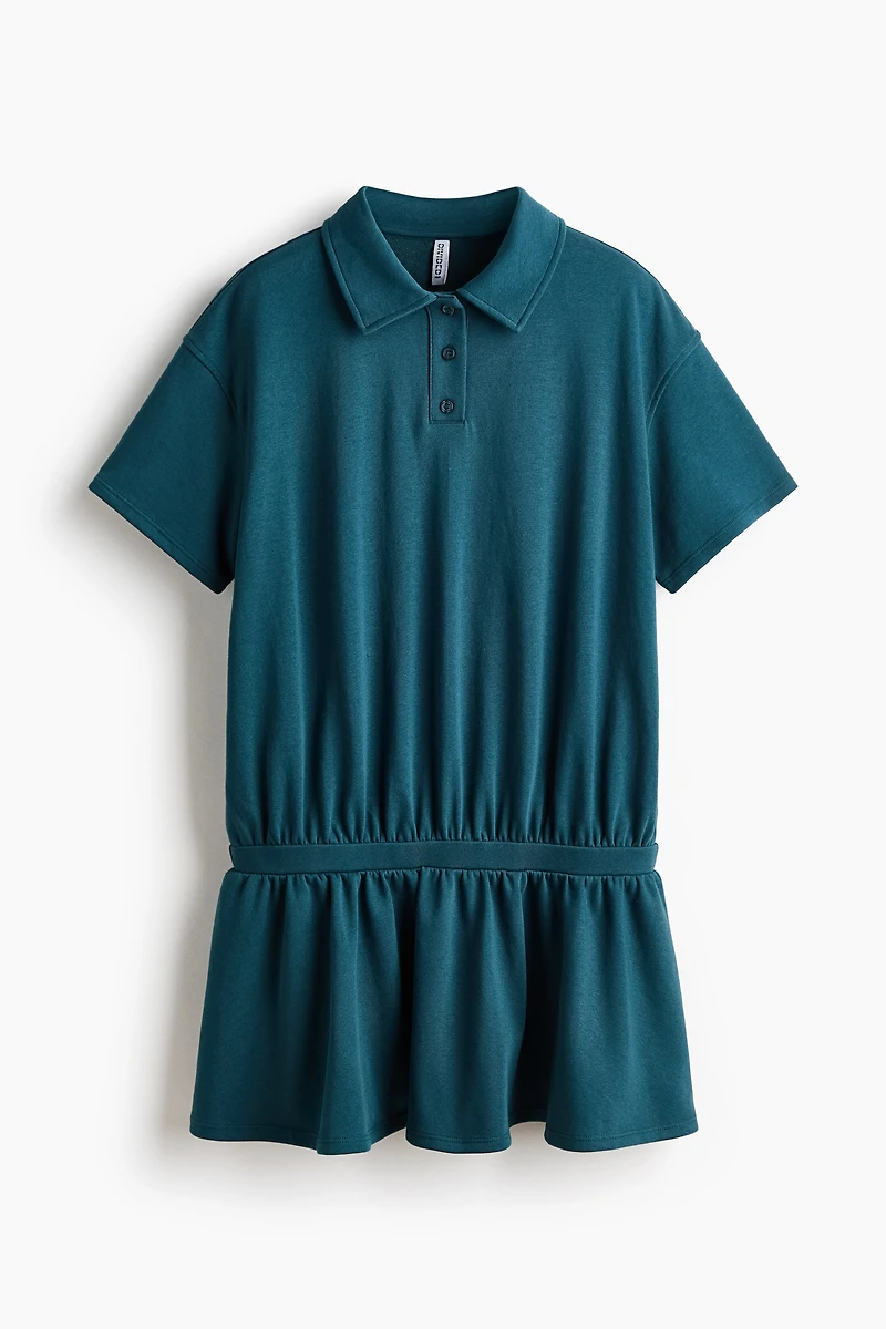 Sweatshirt Polo Dress