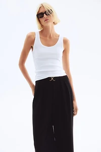 Buckle-detail Dress Pants