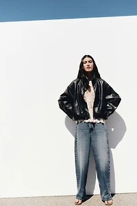 Oversized Bubble-Hem Jacket