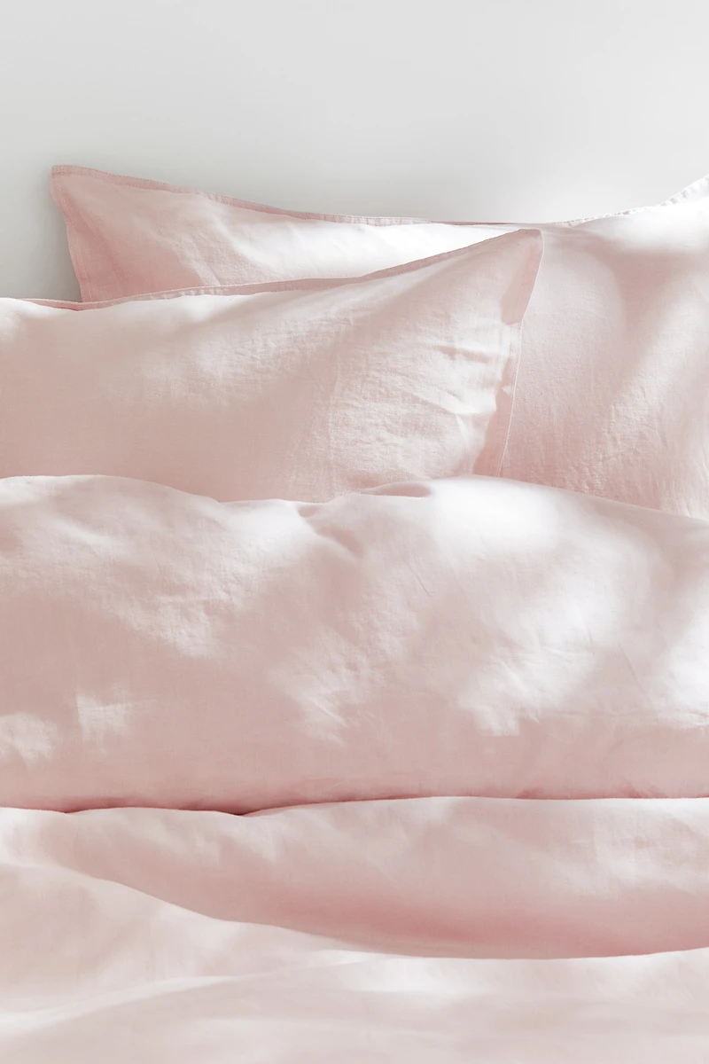 Linen-blend King/Queen Duvet Cover Set