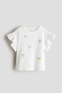 Haut à sequins en coton