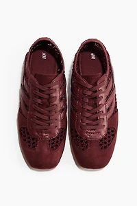 Espadrilles d'aspect crocheté