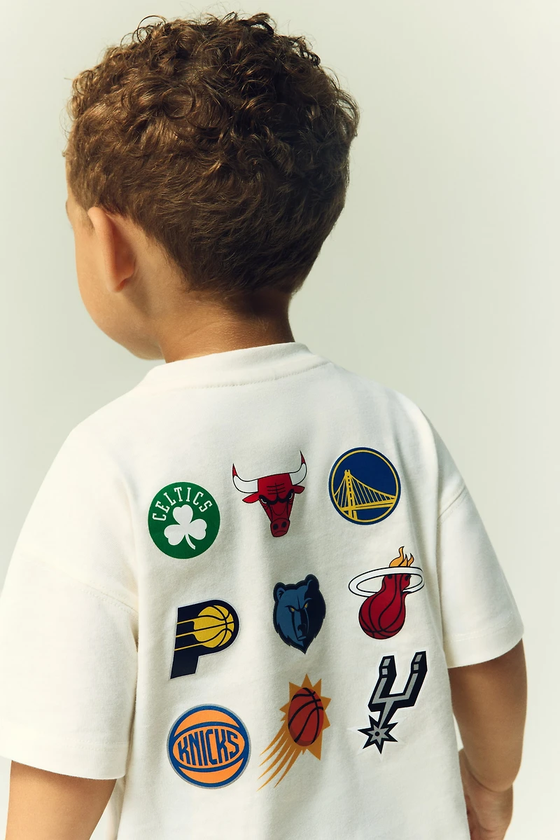 T-shirt en coton imprimé