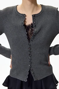 Ribbed Cardigan