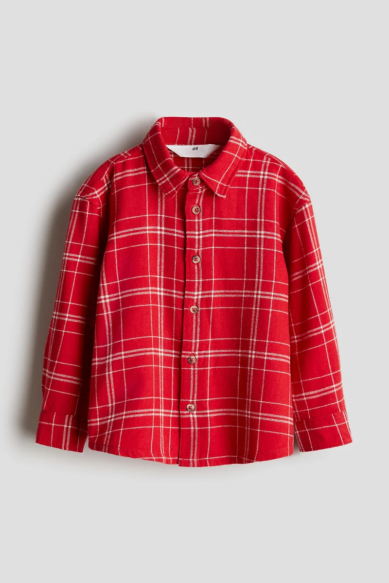 Chemise en flanelle de coton