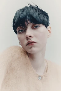 Alpaca-Blend Cardigan