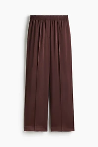 Wide Crease-Detail Pants