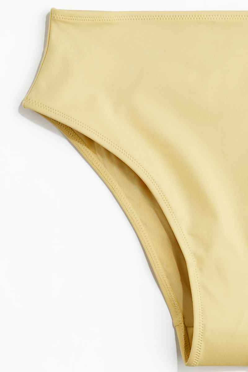 High Waist Cheeky Bikini Bottoms