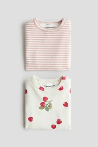 2-pack Ribbed Cotton Tops