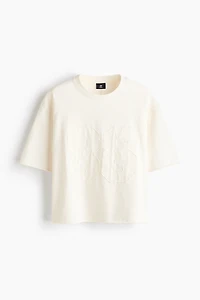 Oversized Motif-Detail Cotton T-Shirt