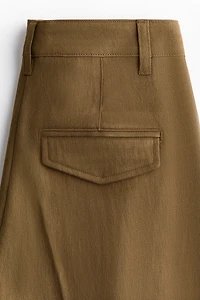 Linen-Blend Dress Pants