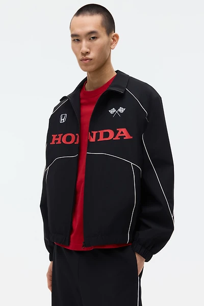 Veste de survêtement imprimée ample en nylon