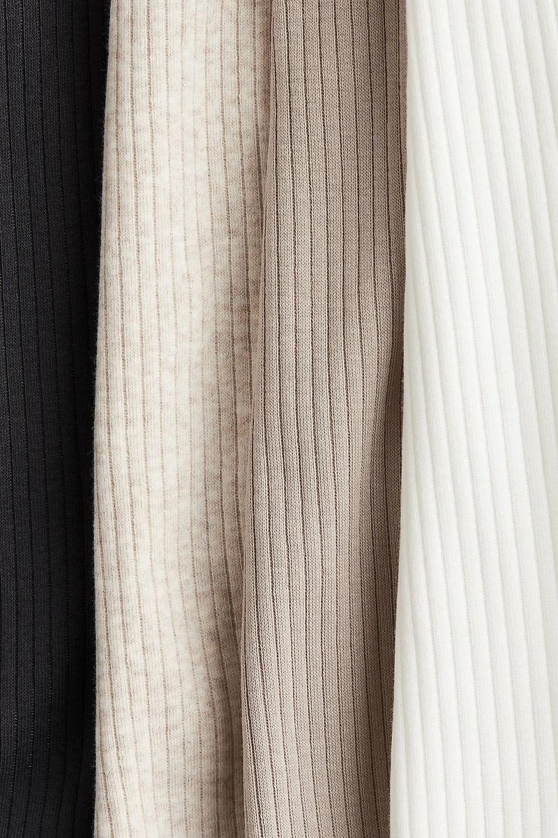 4-pack Ribbed Cotton Pants