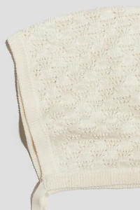 Bonnet béguin en soie mélangée