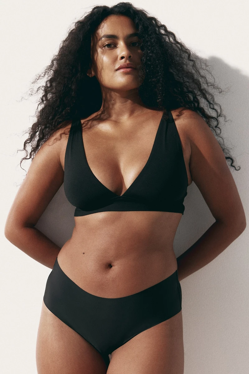 Padded Soft-Cup Microfiber Bra