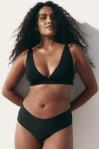 Padded Soft-Cup Microfiber Bra