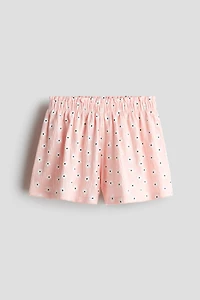 Printed Cotton Jersey Shorts