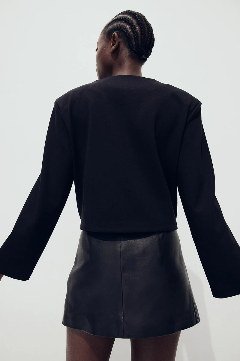 Shoulder-Pad Cardigan