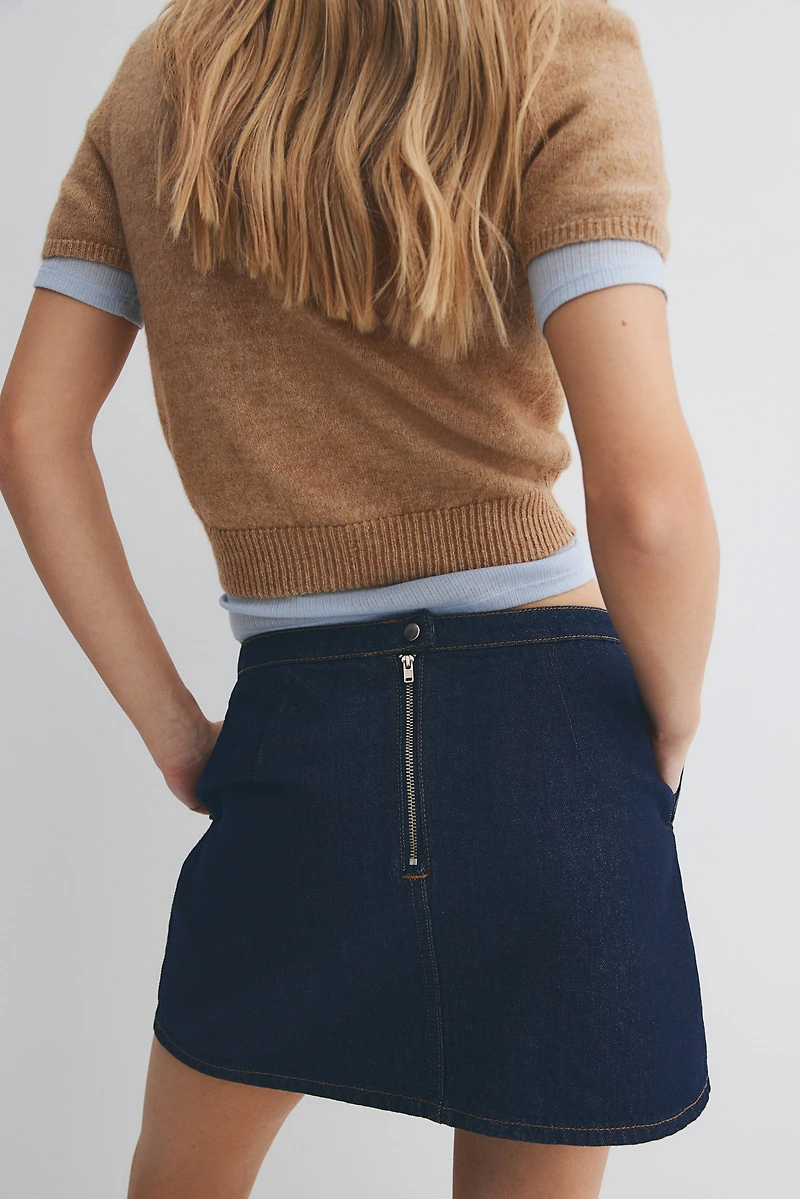 A-line mini skirt
