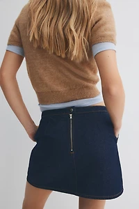 A-line mini skirt