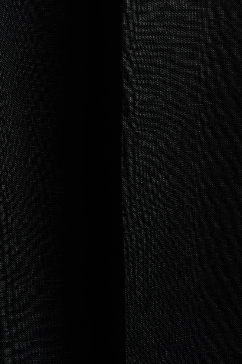 Ankle-Length Linen-Blend Pants