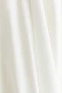 Poplin Dress with Flared Skirt