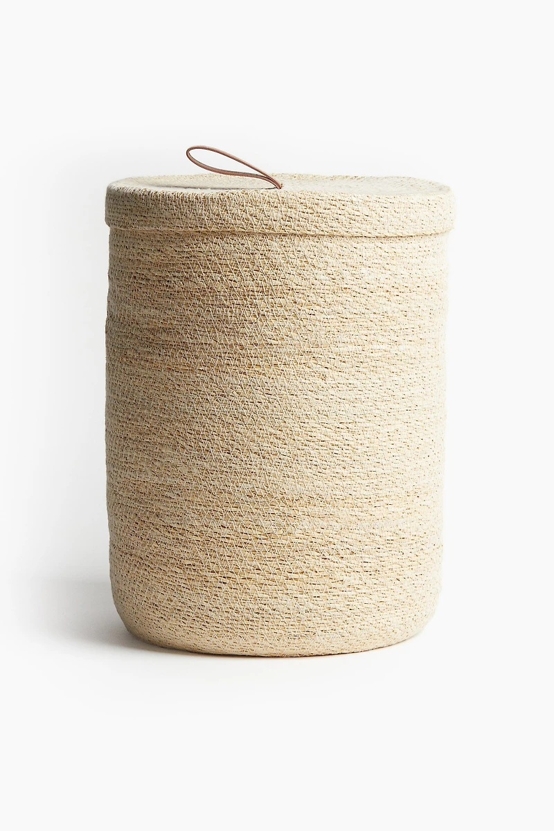 Panier à linge en jonc de mer