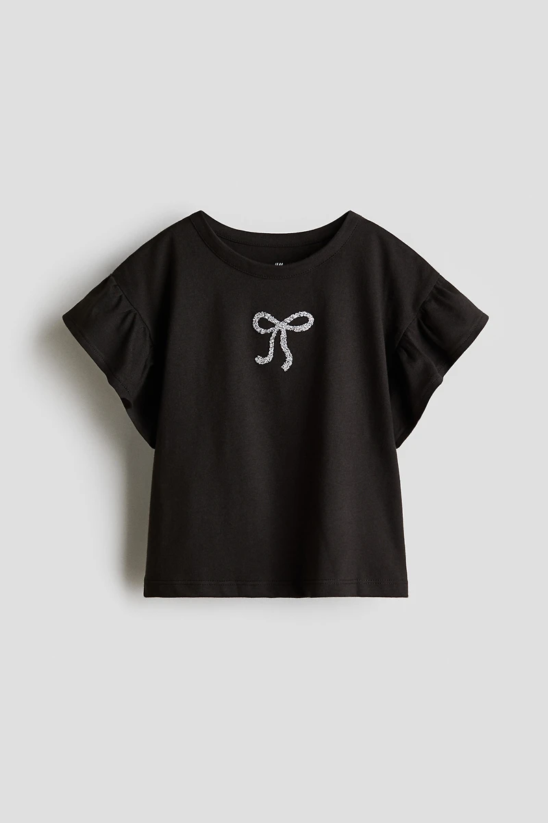 Haut en coton avec motifs