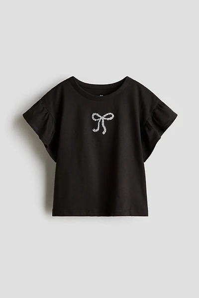 Haut en coton avec motifs