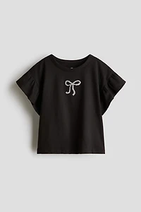 Haut en coton avec motifs