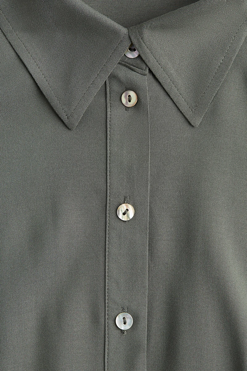Tie-belt Shirt Dress