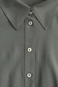 Tie-belt Shirt Dress