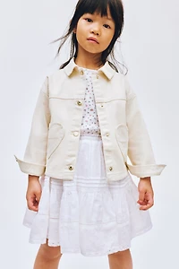 Veste en sergé avec poches cœur