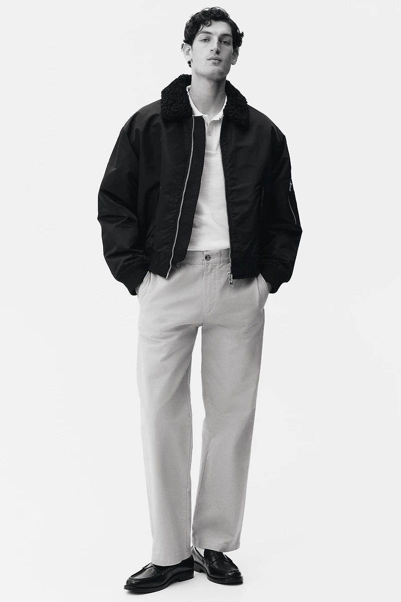 Polo près du corps en tricot jacquard