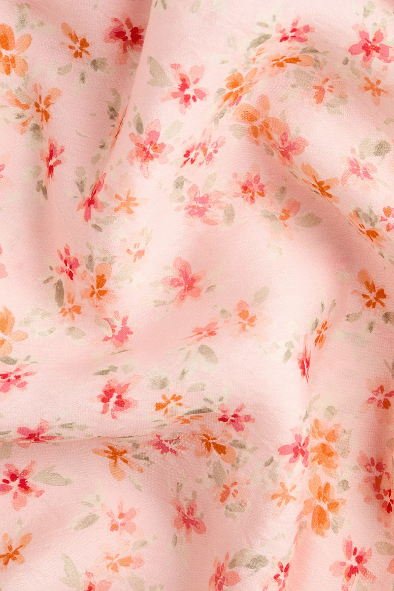 Flounce-Trimmed Strappy Dress