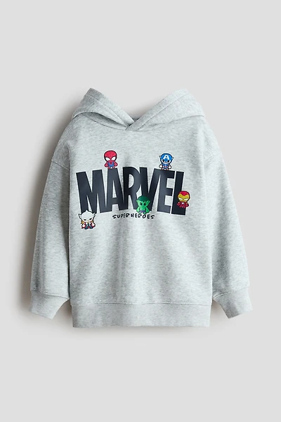 Hoodie with Printed Motif