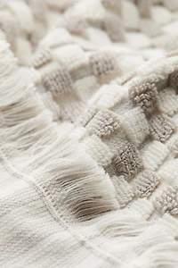 Patterned Cotton Terry Hand Towel 