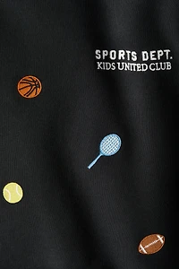 Printed crew-neck sweatshirt