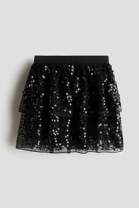 Sequined Tulle Skirt