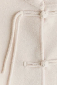 Wool-Blend Tie-Detail Jacket