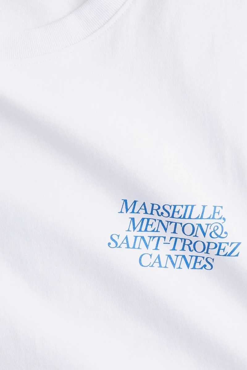 Oversized T-Shirt with Printed Motif