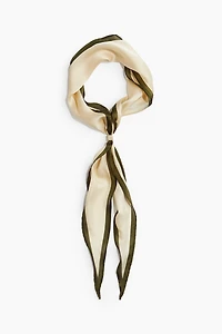 Metal-Detail Neck Scarf