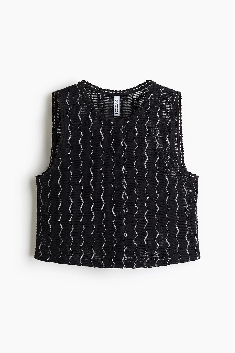 Crochet-Look Vest