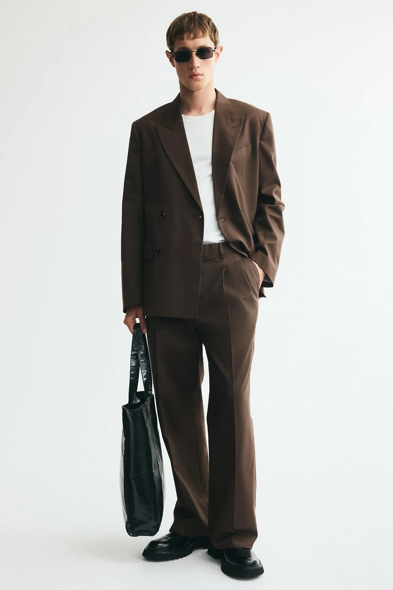 Relaxed-Fit Double-Breasted Jacket