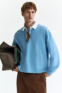 Loose-Fit Cotton Polo Shirt