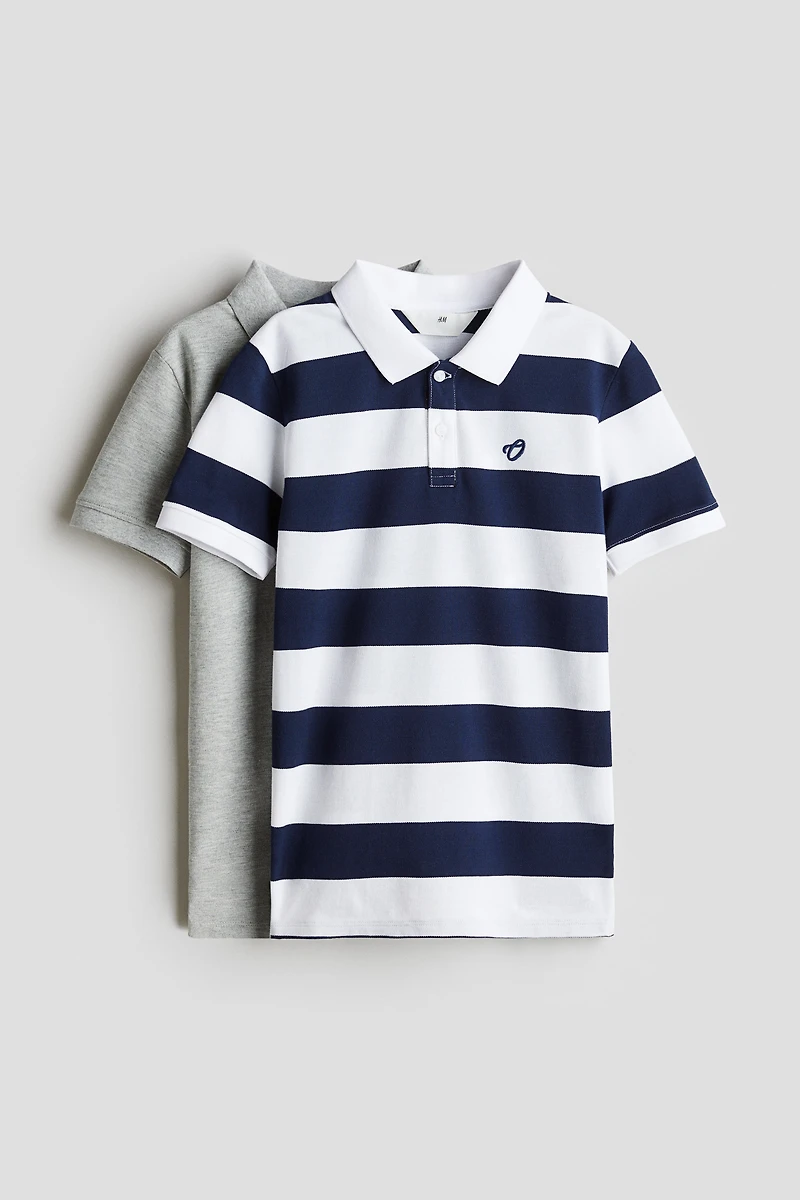 Lot de 2 polos en coton