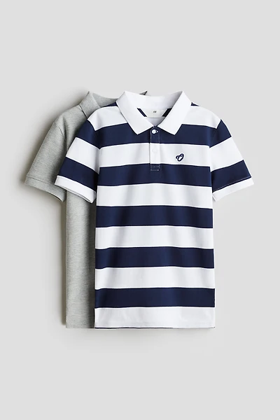 Lot de 2 polos en coton