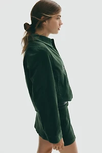 Veste en velours de coton côtelé