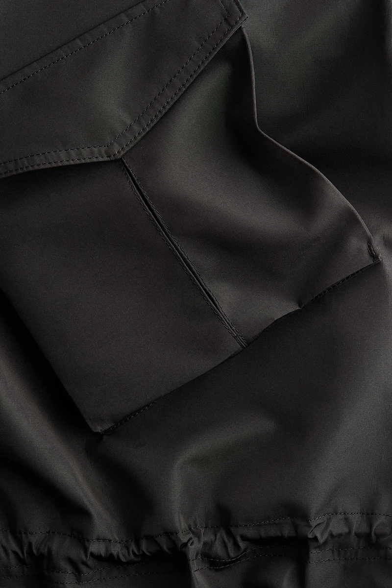 Hooded Peplum Jacket