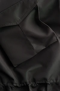 Hooded Peplum Jacket